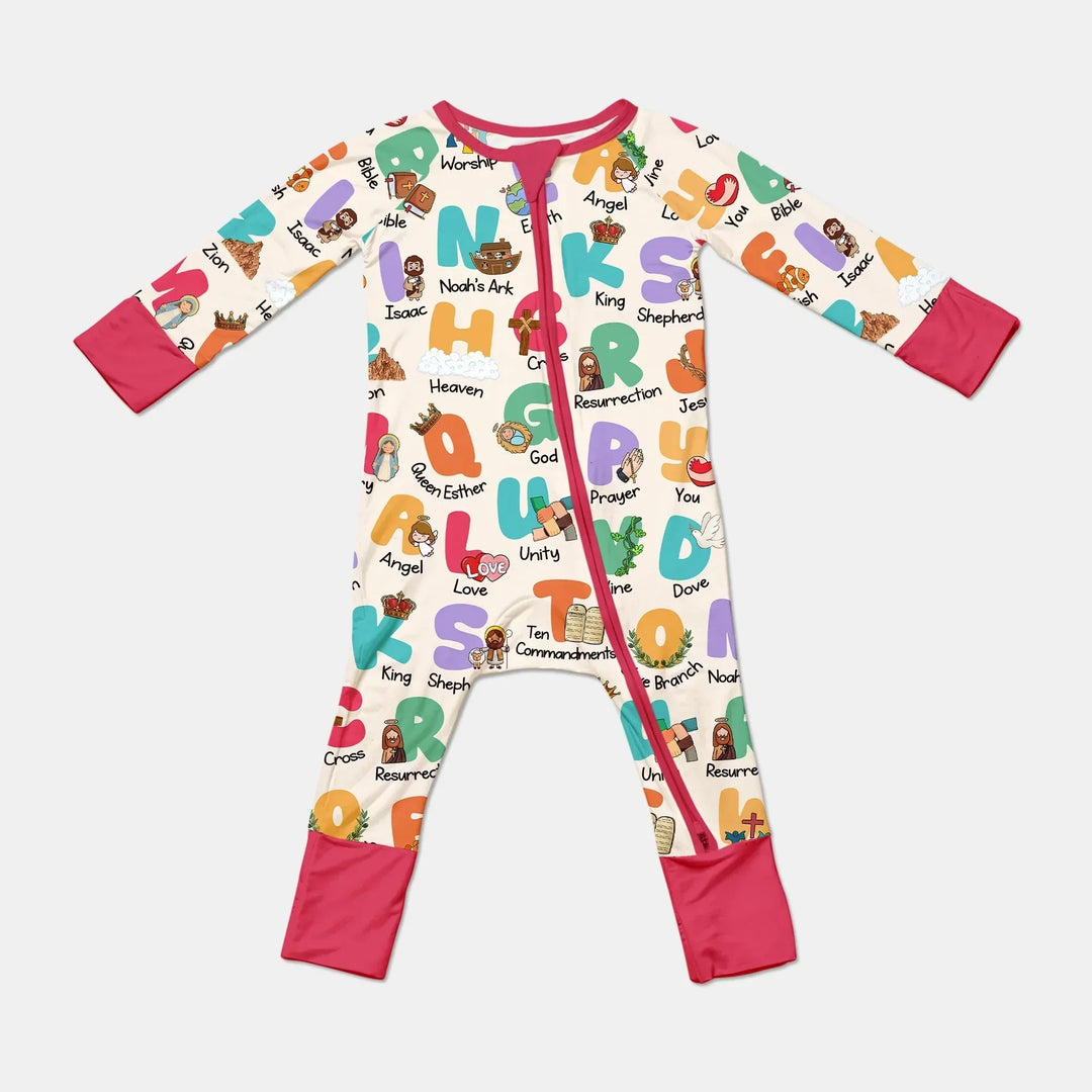 Biblical Alphabet Convertible Zippy , Biblical Alphabet Convertible Zippy - 0-3M / Red