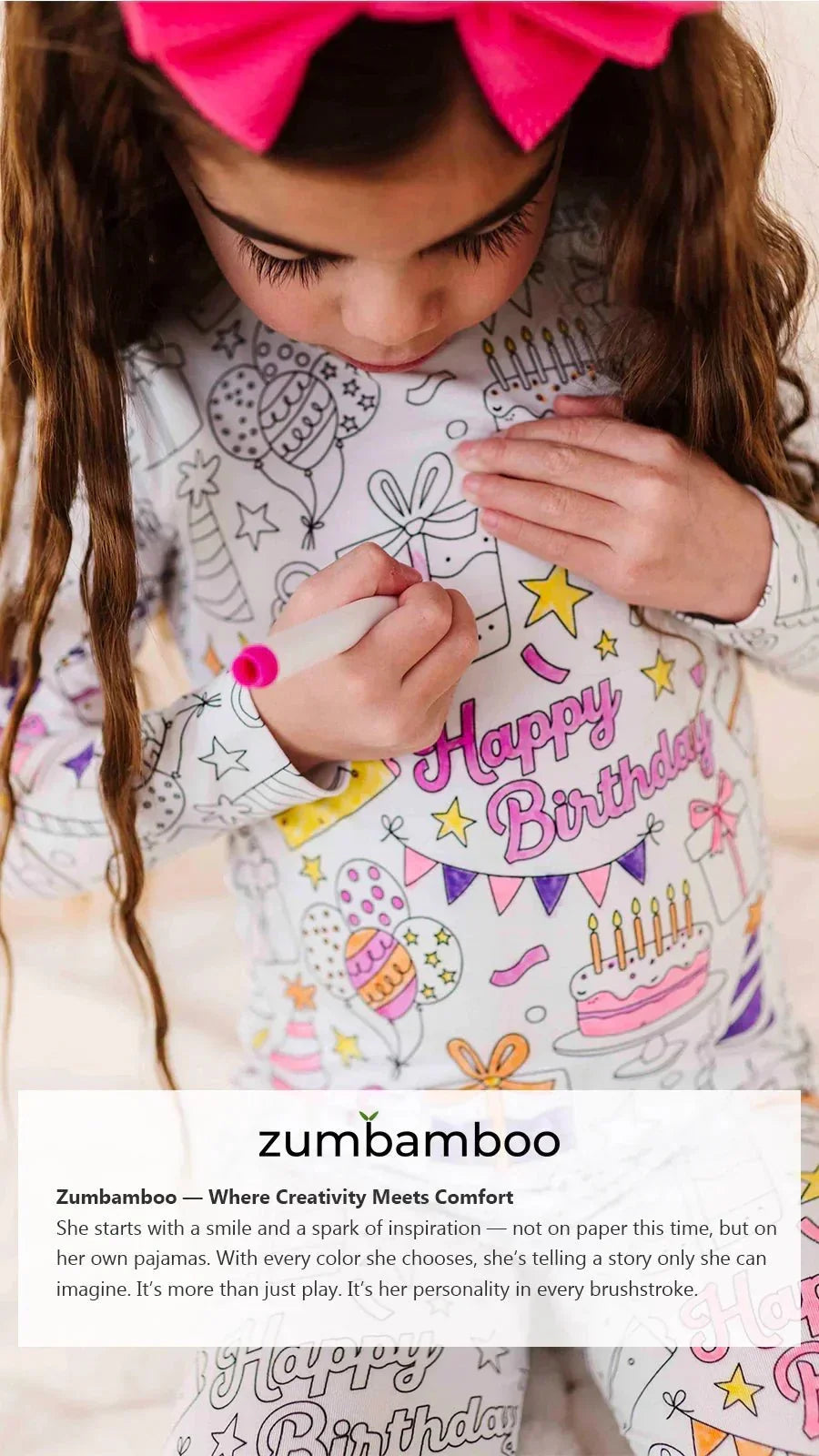 All Colorable Bamboo Two Piece Long Sleeve Pajama Set