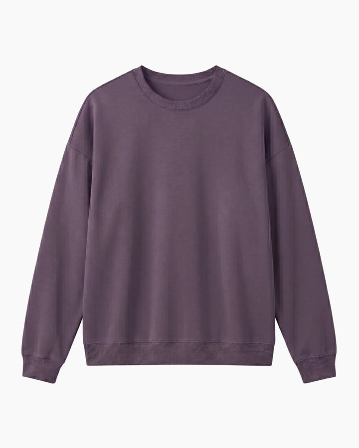 Solid Color Bamboo Adult Crewneck Sweatshirt