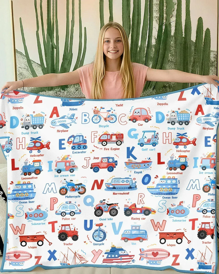 Patriotic Construction Bamboo Blanket