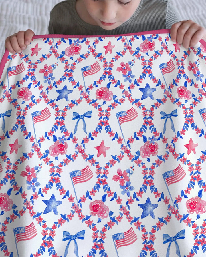 Americana Bloom Blanket