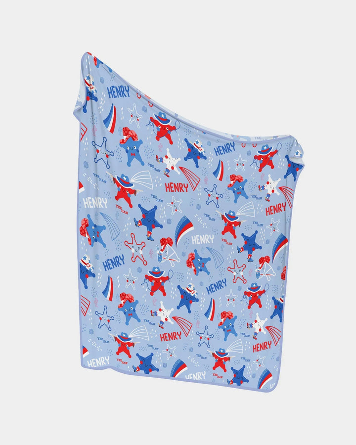 Howdy America Star Bamboo Blanket
