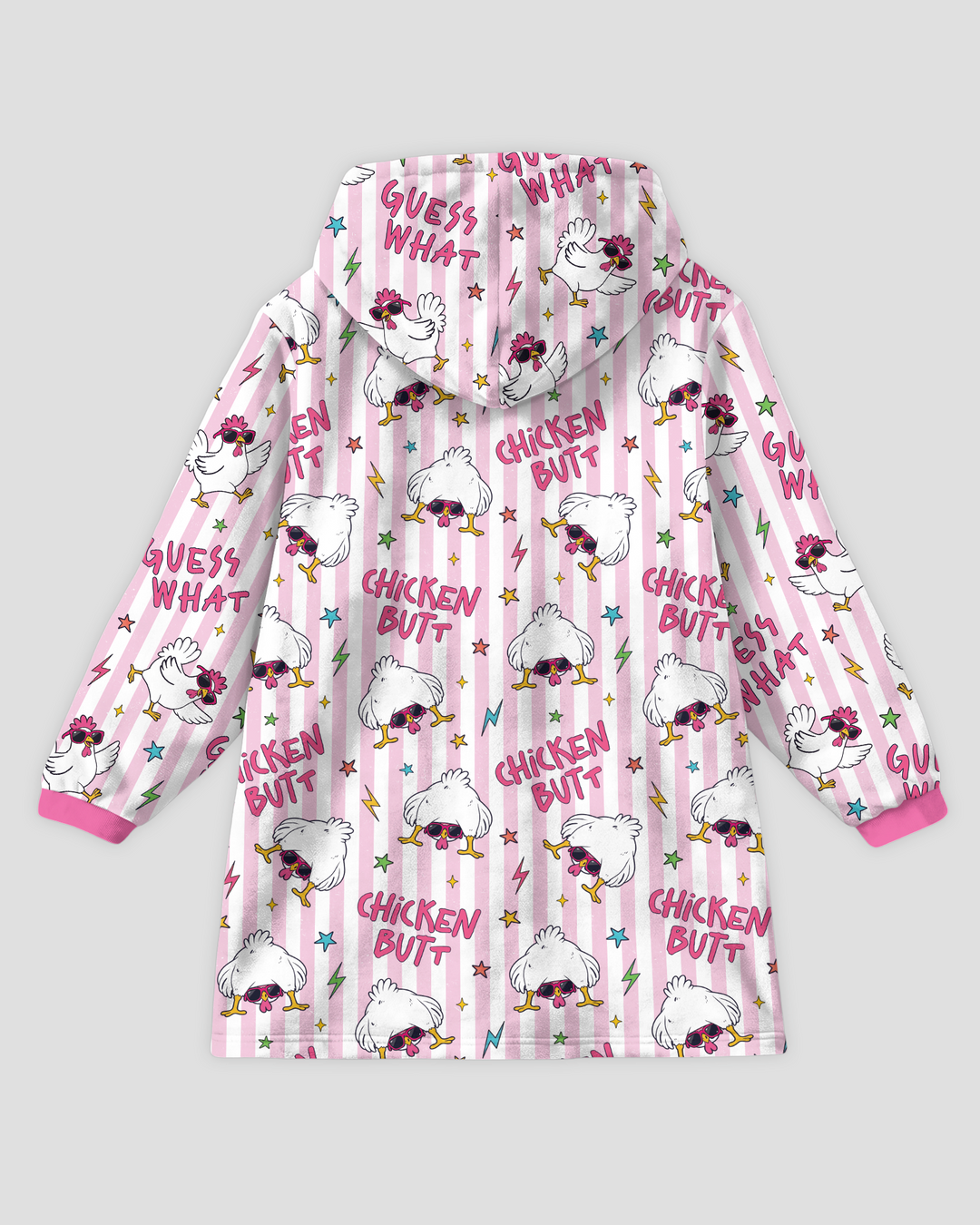 Guess What Chicken Butt! Bamboo Blanket Hoodie