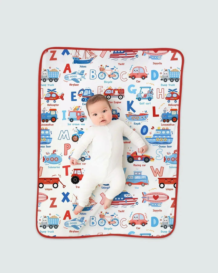 Patriotic Construction Bamboo Blanket