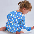Blue Snowman Christmas Convertible Zippered Romper , Blue Snowman Christmas Convertible Zippered Romper - Newborn