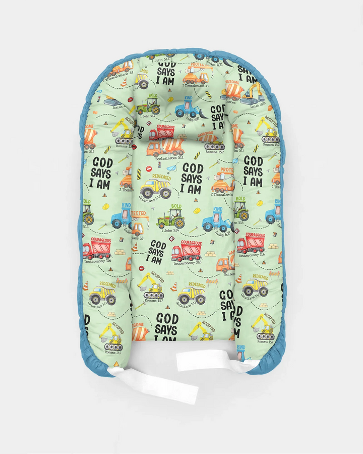 God Says I Am Boy Bambus-Babynestchen