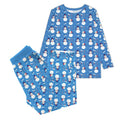 Blue Snowman Christmas Women Pajama Set , Blue Snowman Christmas Women Pajama Set - S