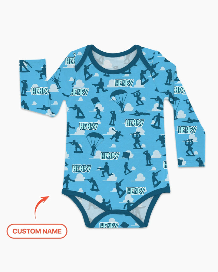 Gerippte Babykleidung mit individuellem Foto - Weich &amp; Skizzenhaft