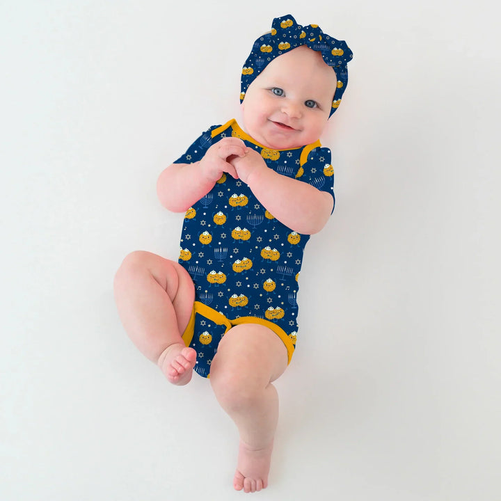 Hanukkah Latke Family Matching Bamboo Bodysuit