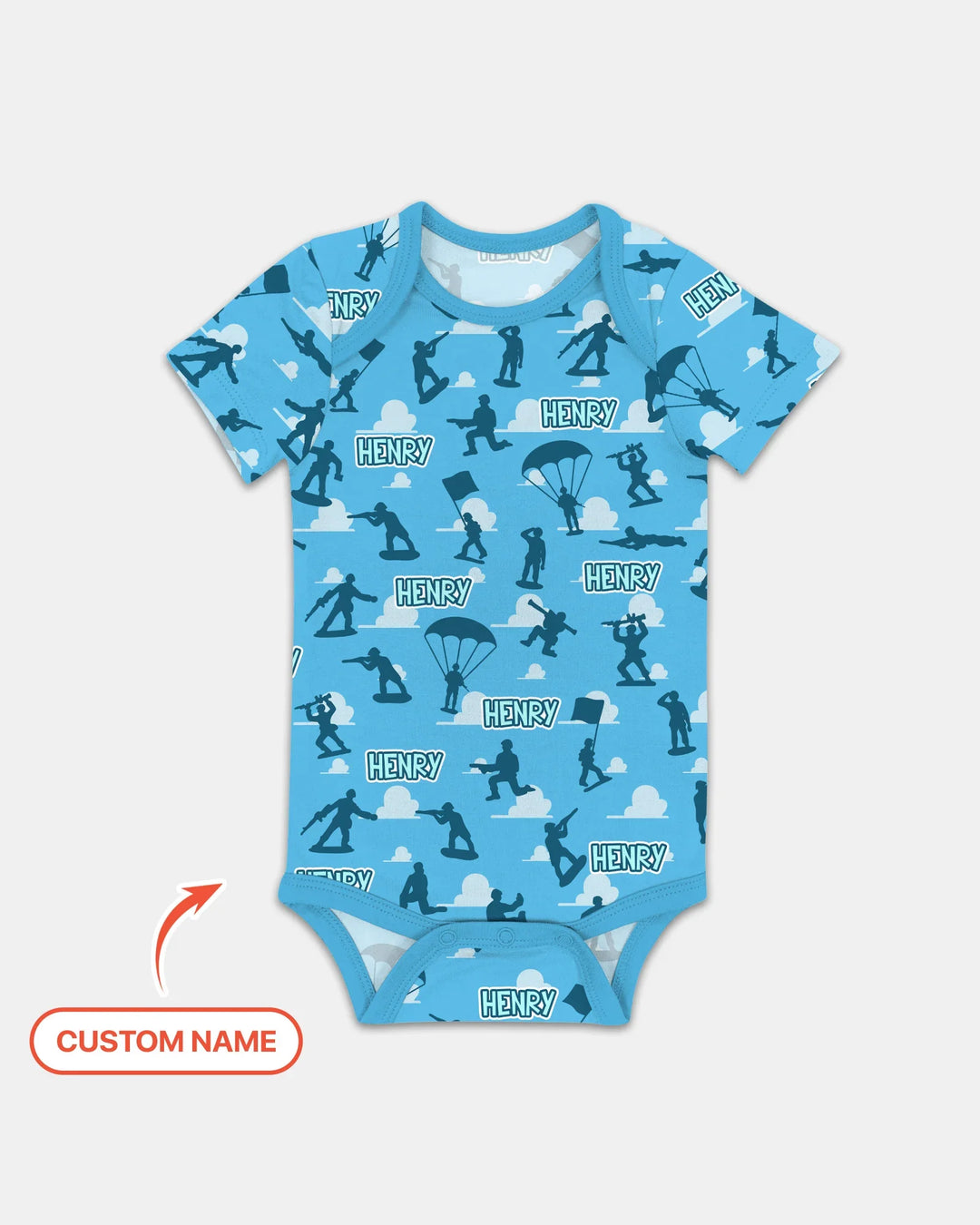 Gerippte Babykleidung mit individuellem Foto - Weich &amp; Skizzenhaft