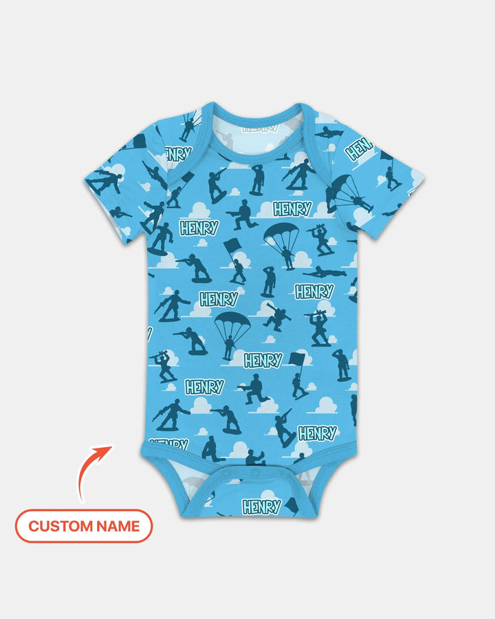 Gerippte Babykleidung mit individuellem Foto - Weich &amp; Skizzenhaft