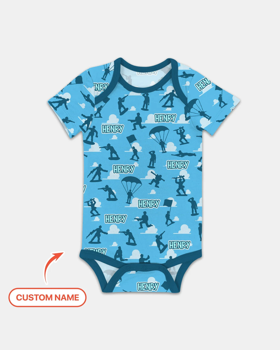 Gerippte Babykleidung mit individuellem Foto - Weich &amp; Skizzenhaft