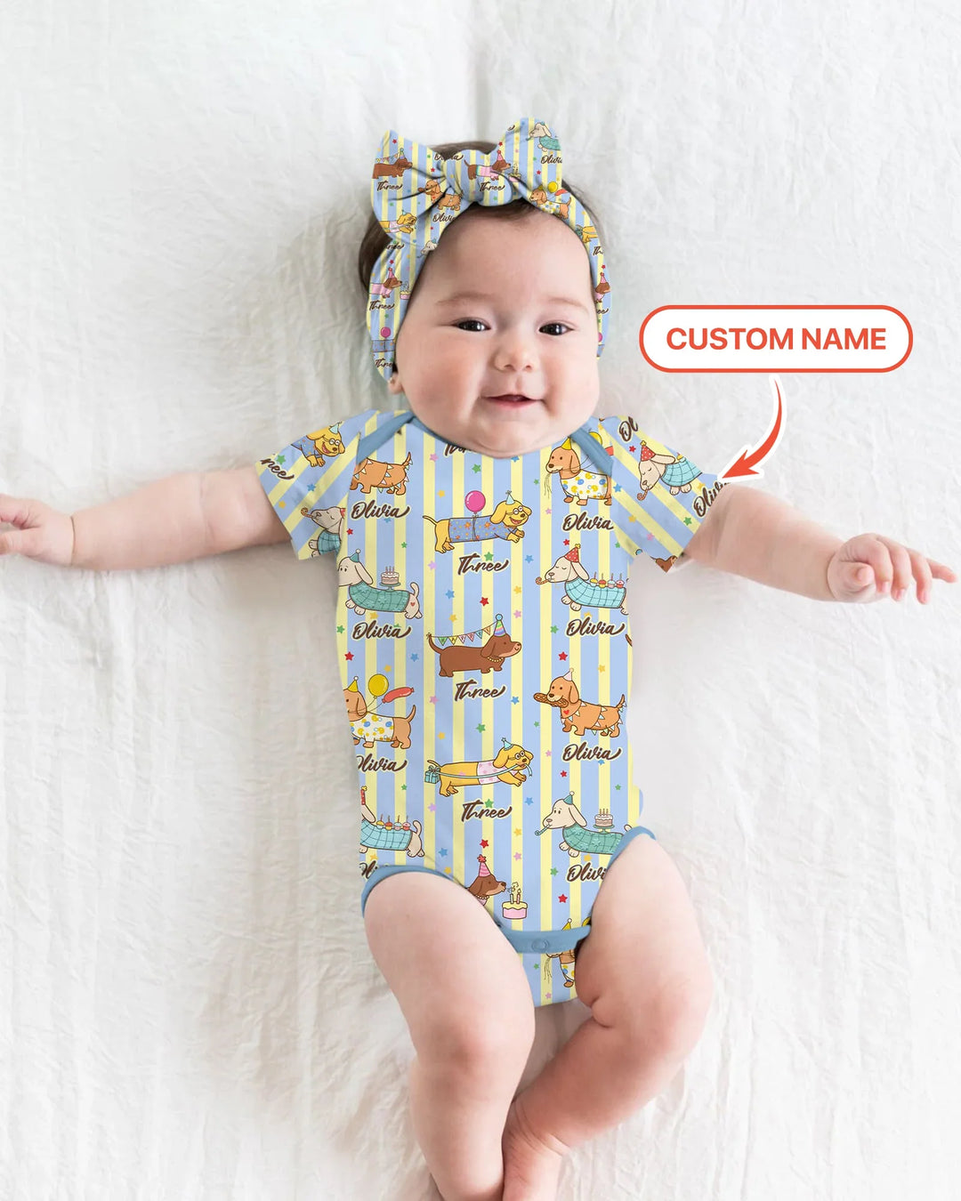 Gerippte Babykleidung mit individuellem Foto - Weich &amp; Skizzenhaft