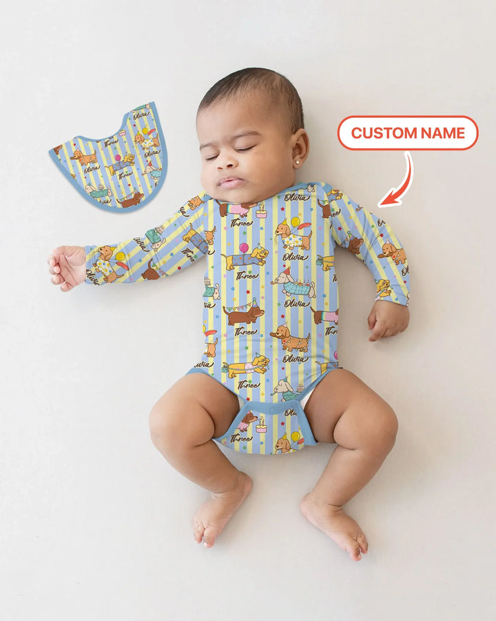 Gerippte Babykleidung mit individuellem Foto - Weich &amp; Skizzenhaft
