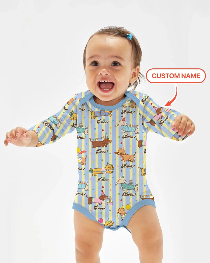 Gerippte Babykleidung mit individuellem Foto - Weich &amp; Skizzenhaft