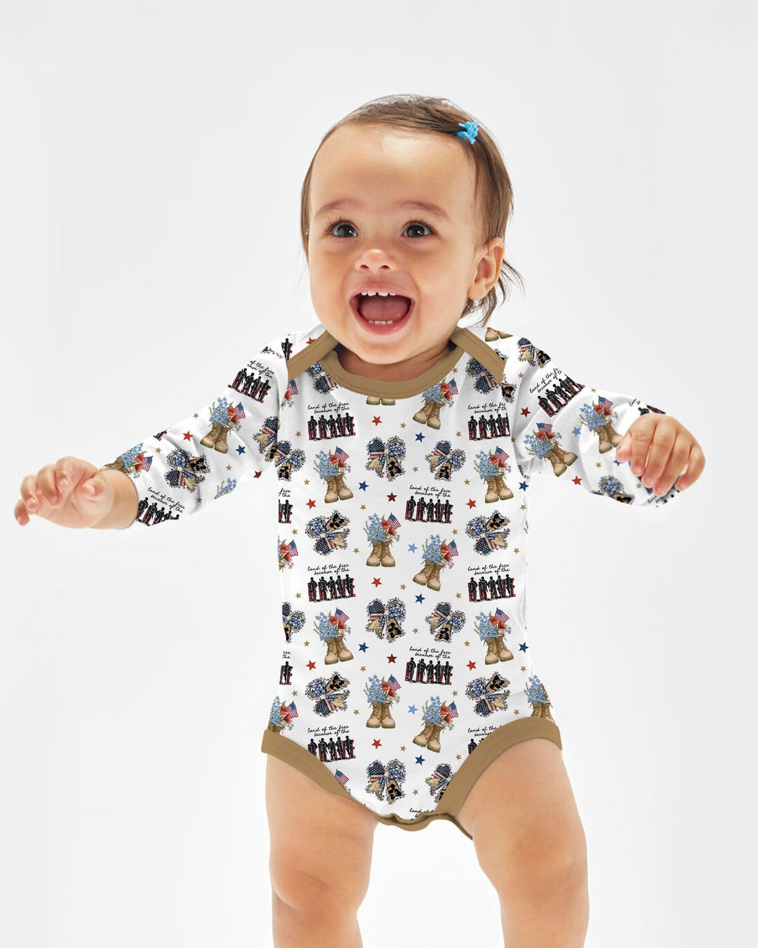 Gerippte Babykleidung mit individuellem Foto - Weich &amp; Skizzenhaft