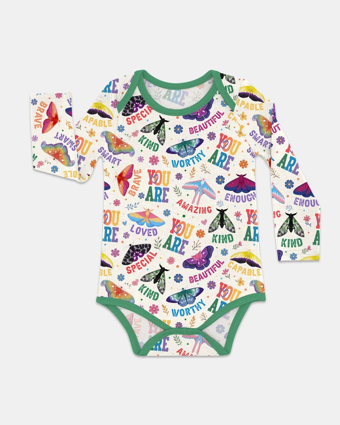 Gerippte Babykleidung mit individuellem Foto - Weich &amp; Skizzenhaft