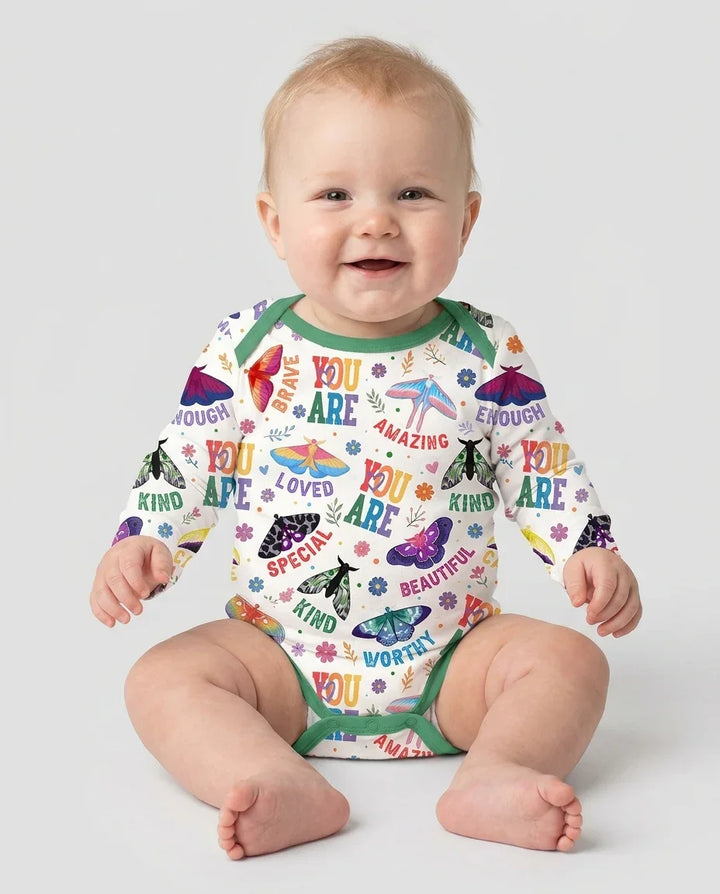 Gerippte Babykleidung mit individuellem Foto - Weich &amp; Skizzenhaft