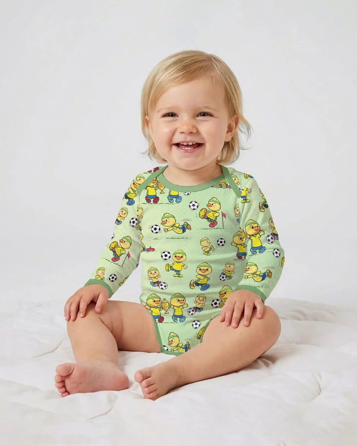 Gerippte Babykleidung mit individuellem Foto - Weich &amp; Skizzenhaft