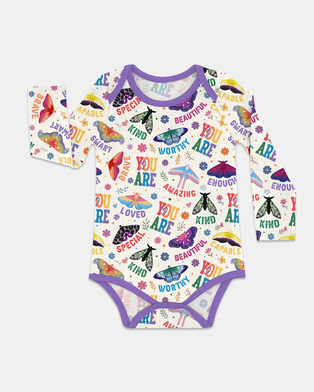 Gerippte Babykleidung mit individuellem Foto - Weich &amp; Skizzenhaft