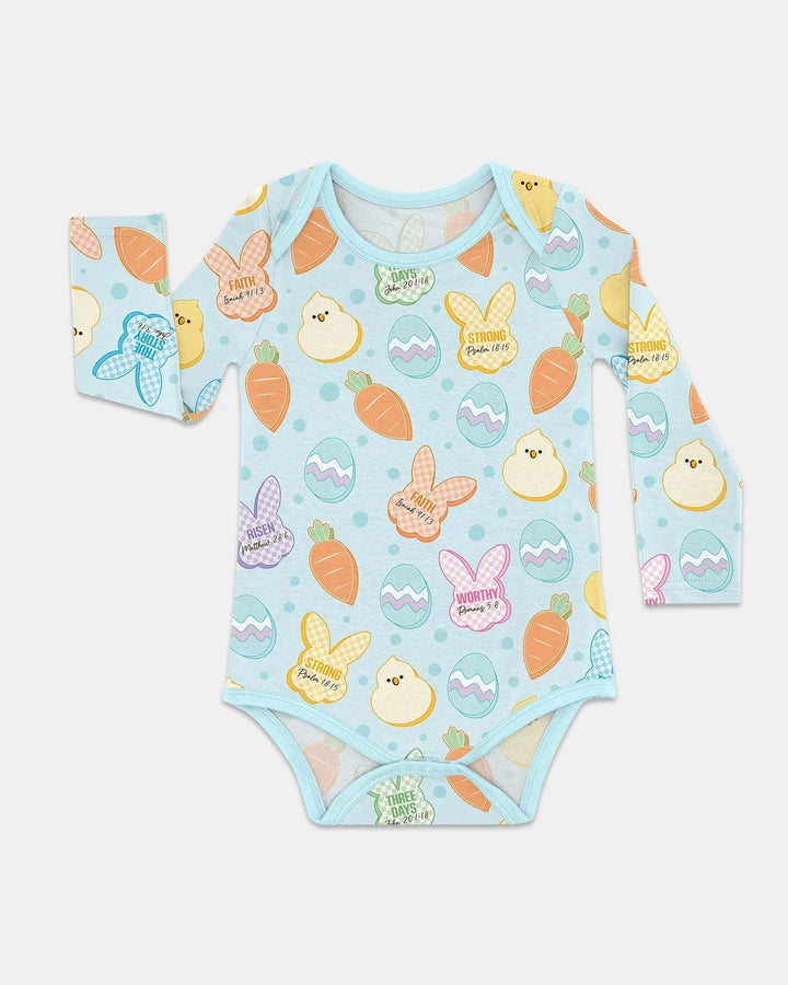 Easter Christian Bunny Bamboo Bodysuit