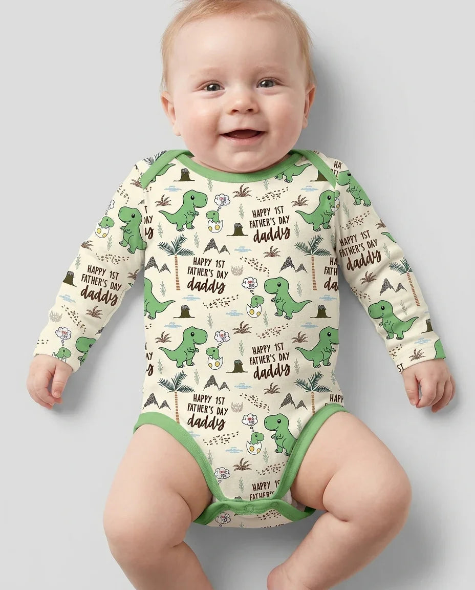 Gerippte Babykleidung mit individuellem Foto - Weich &amp; Skizzenhaft