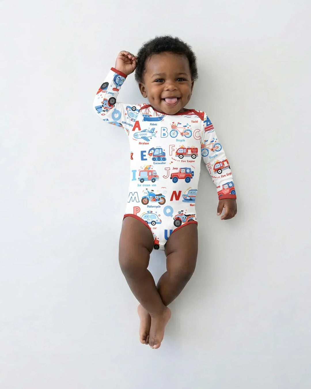 Gerippte Babykleidung mit individuellem Foto - Weich &amp; Skizzenhaft