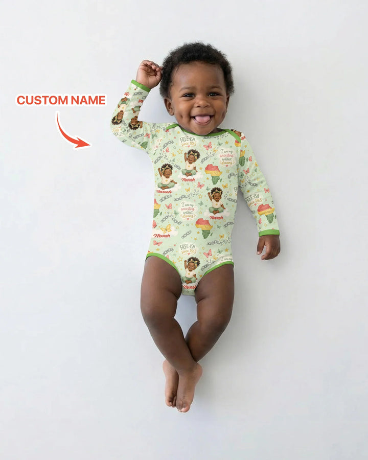Gerippte Babykleidung mit individuellem Foto - Weich &amp; Skizzenhaft