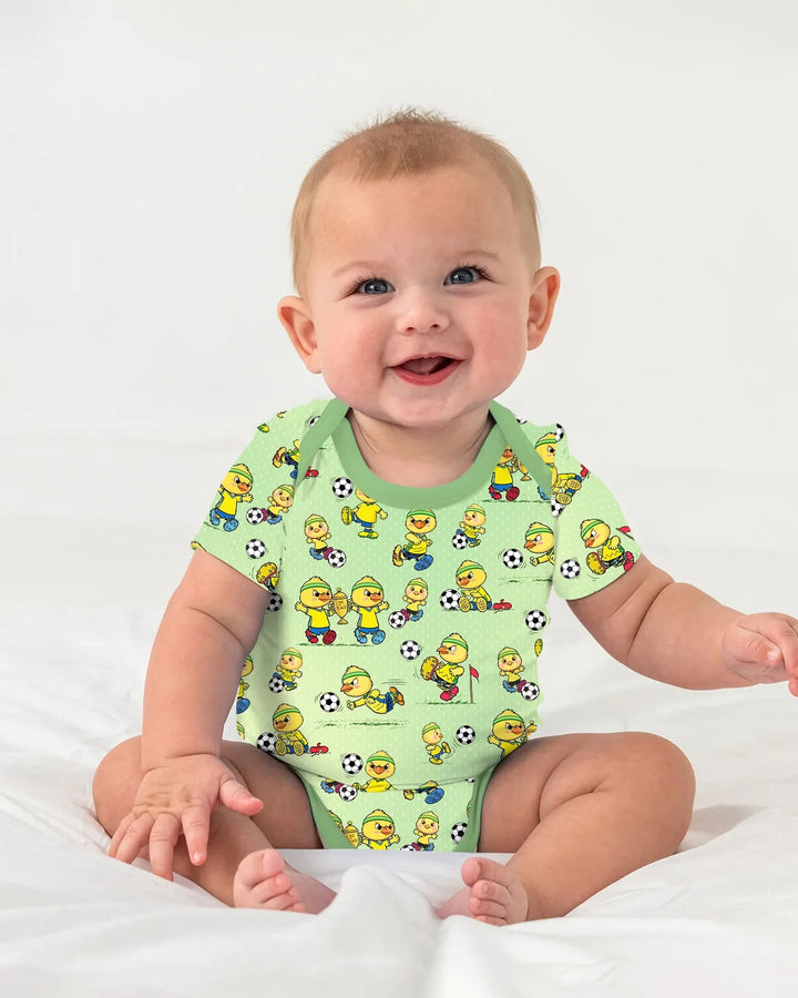 Gerippte Babykleidung mit individuellem Foto - Weich &amp; Skizzenhaft
