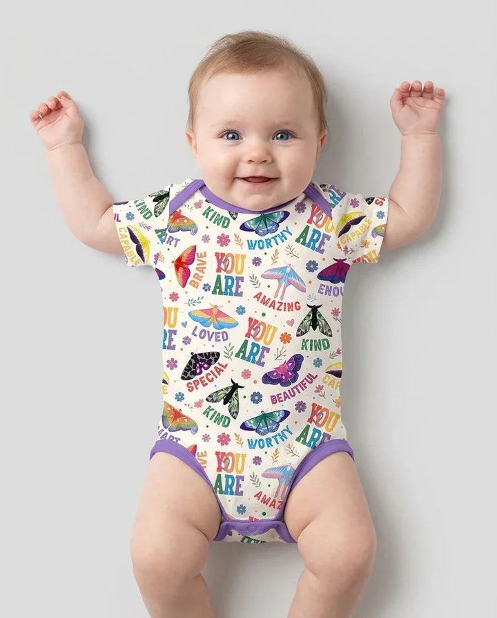 Gerippte Babykleidung mit individuellem Foto - Weich &amp; Skizzenhaft