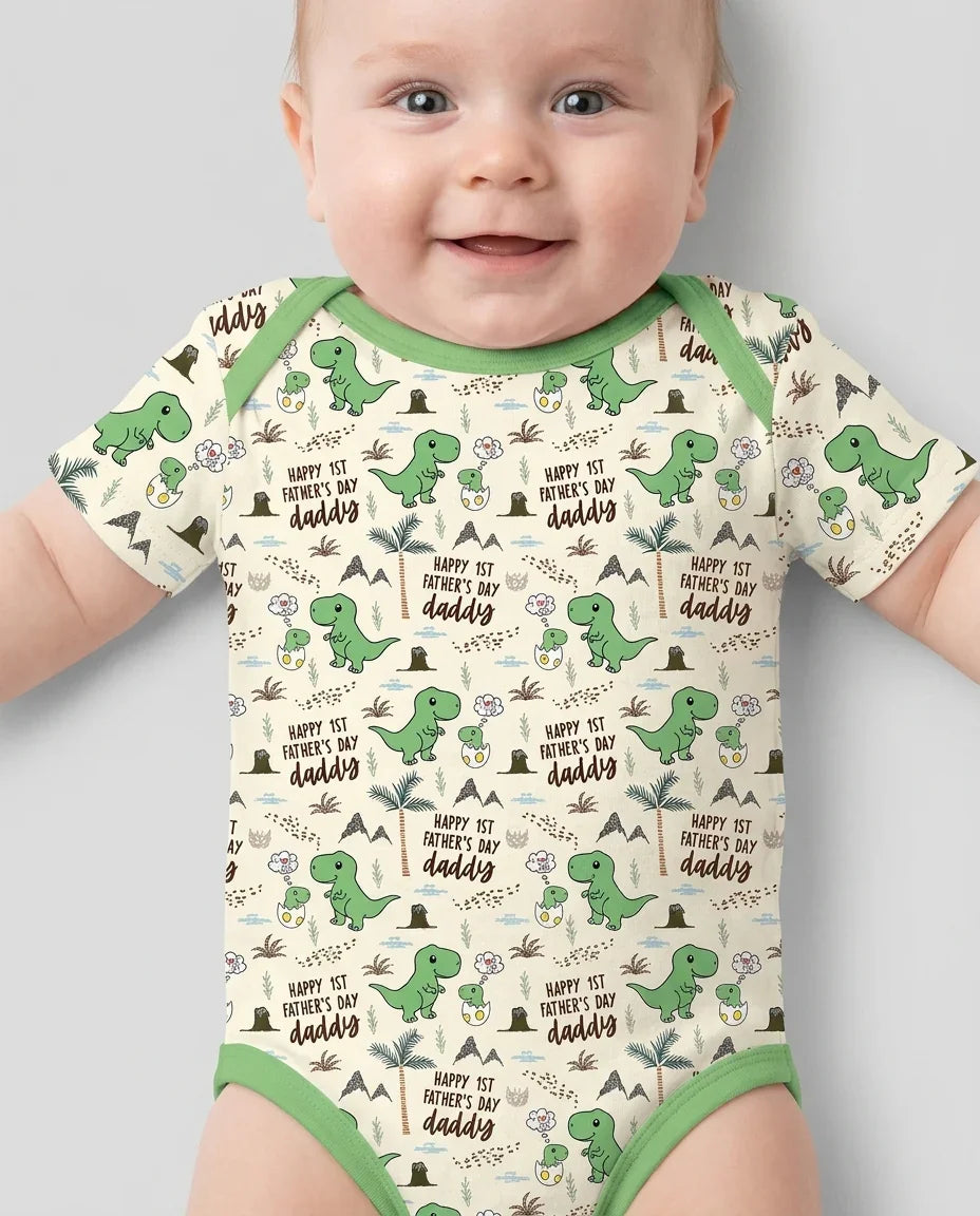 Gerippte Babykleidung mit individuellem Foto - Weich &amp; Skizzenhaft