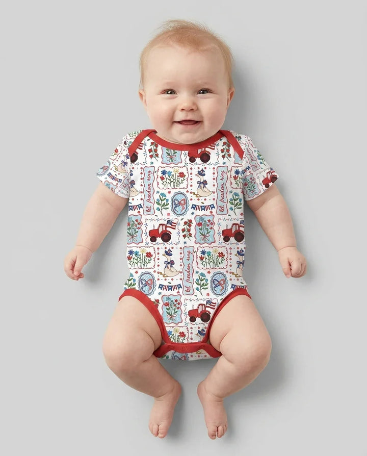 Gerippte Babykleidung mit individuellem Foto - Weich &amp; Skizzenhaft