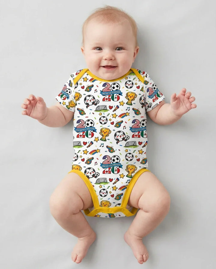 Gerippte Babykleidung mit individuellem Foto - Weich &amp; Skizzenhaft