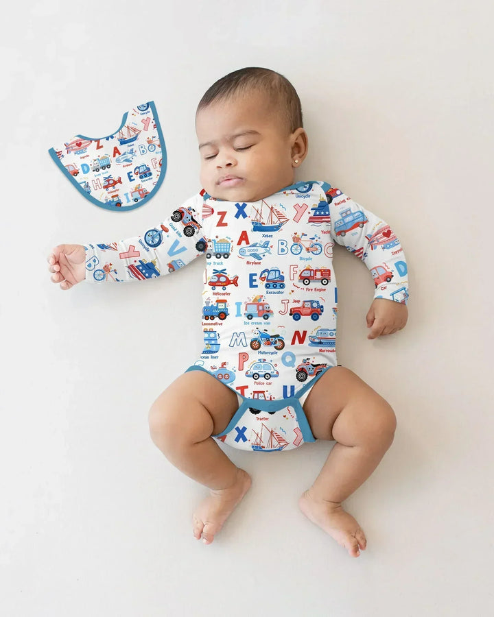 Gerippte Babykleidung mit individuellem Foto - Weich &amp; Skizzenhaft