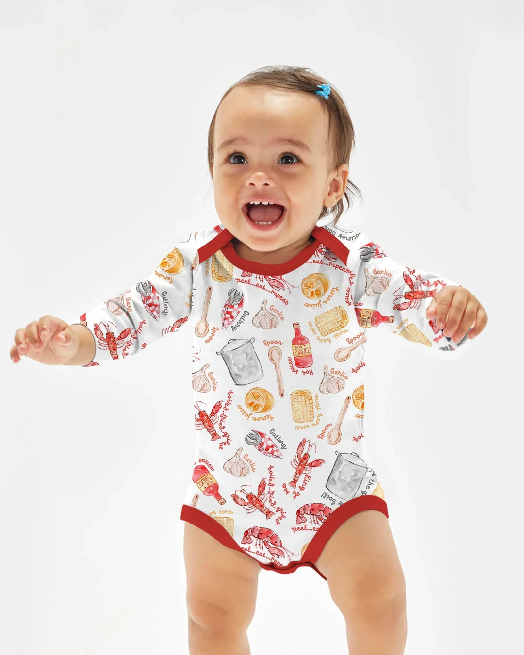 Gerippte Babykleidung mit individuellem Foto - Weich &amp; Skizzenhaft