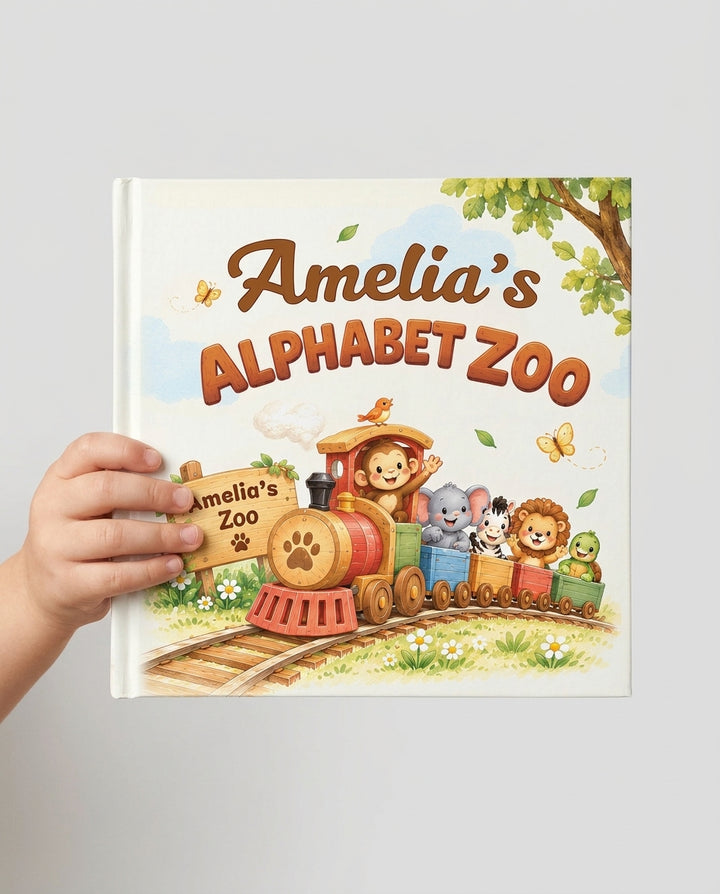 Personalized Alphabet Zoo Book - Custom Name Children's Storybook
