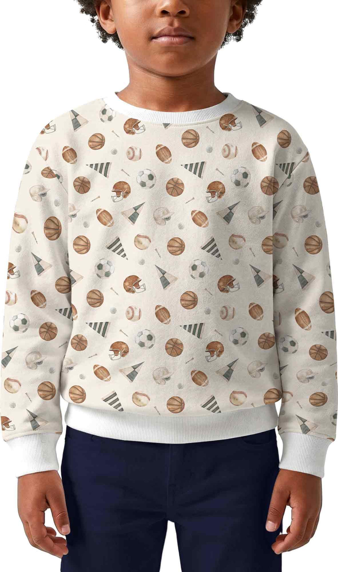 Sweatshirt mit Rundhalsausschnitt aus Bambusfaser