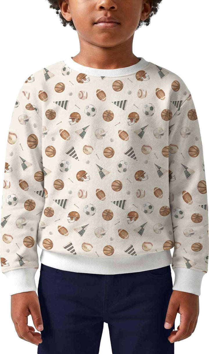 Sweatshirt mit Rundhalsausschnitt aus Bambusfaser