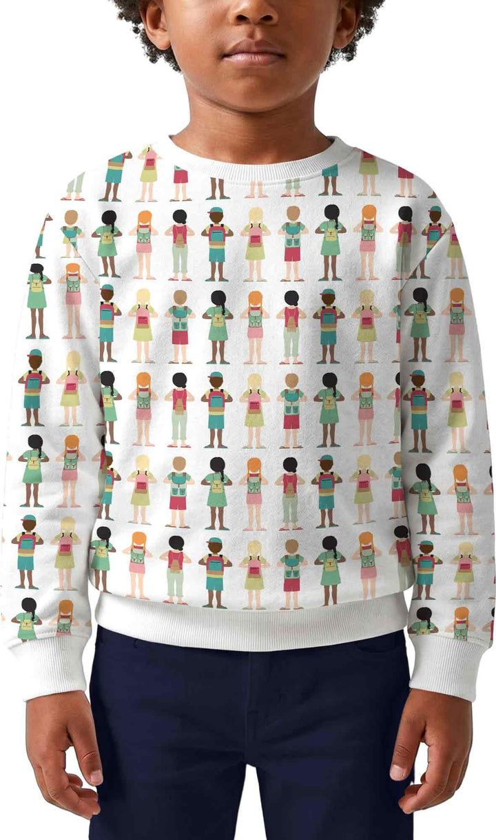Sweatshirt mit Rundhalsausschnitt aus Bambusfaser