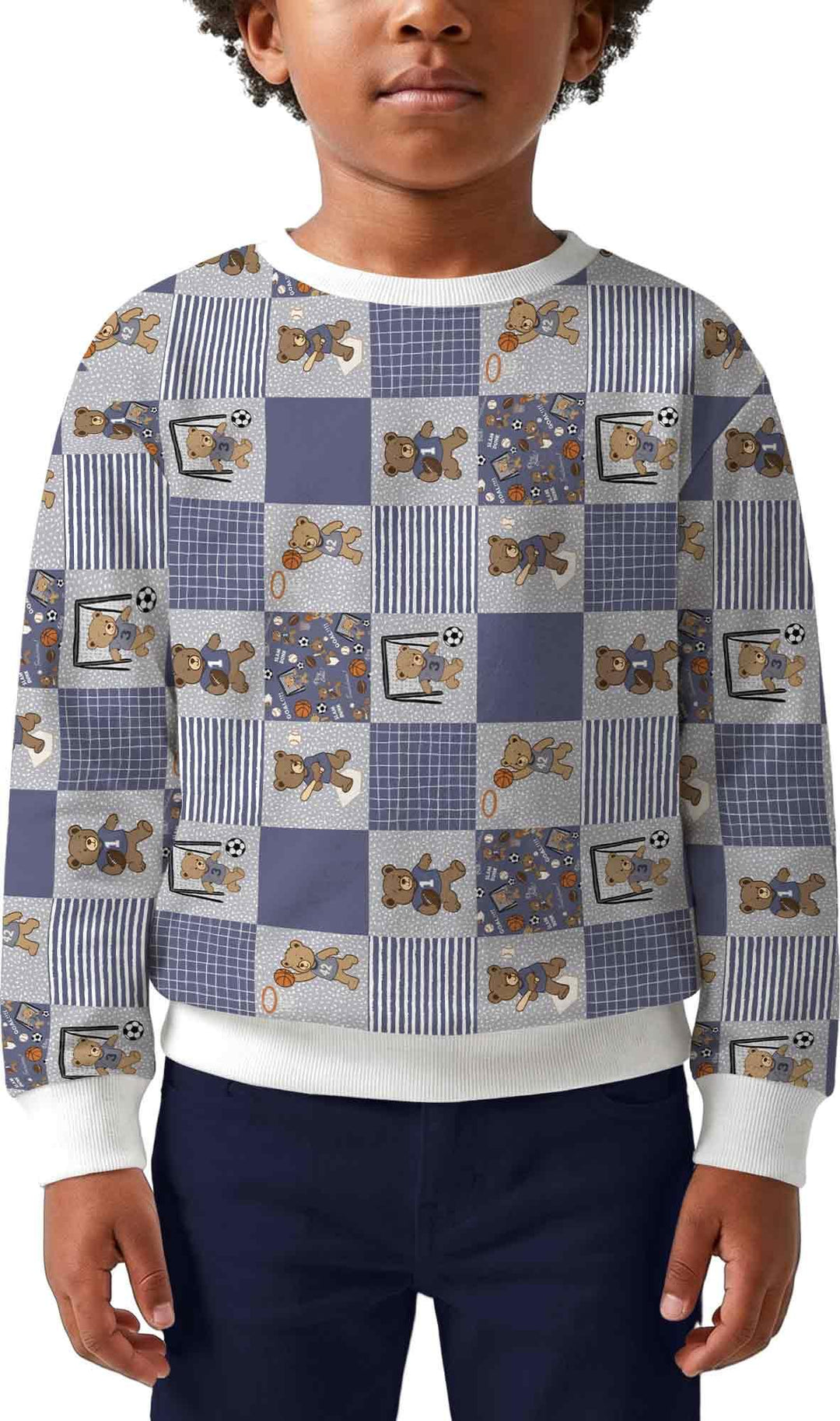 Sweatshirt mit Rundhalsausschnitt aus Bambusfaser