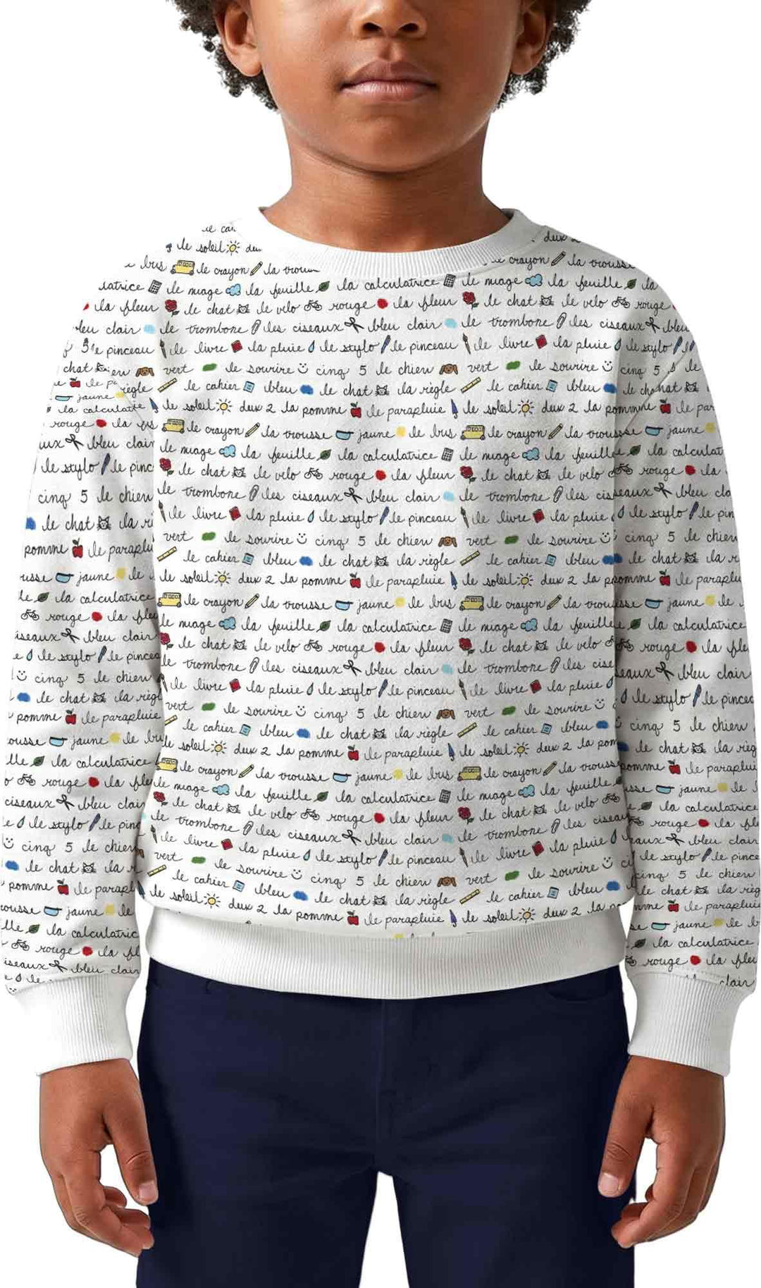 French Classroom Notes Bamboo Crewneck Sweatshirt