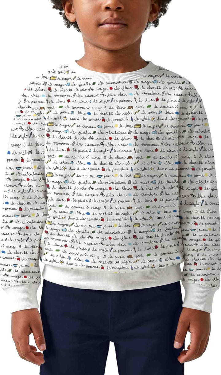 French Classroom Notes Bamboo Crewneck Sweatshirt