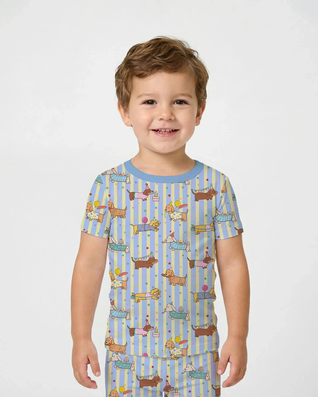 Zweiteiliges, kurzärmliges Pyjama-Set mit Marienkäfern