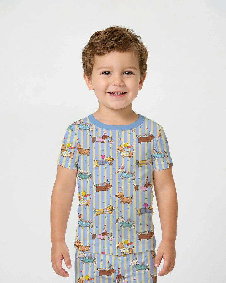 Zweiteiliges, kurzärmliges Pyjama-Set mit Marienkäfern