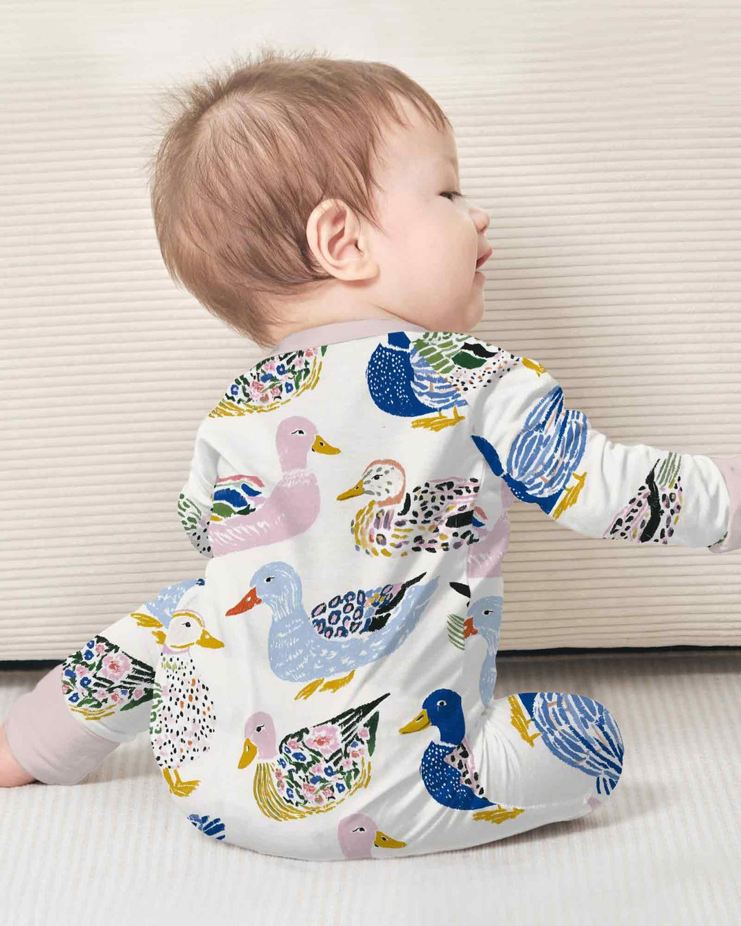 Gerippte Babykleidung mit individuellem Foto - Weich &amp; Skizzenhaft