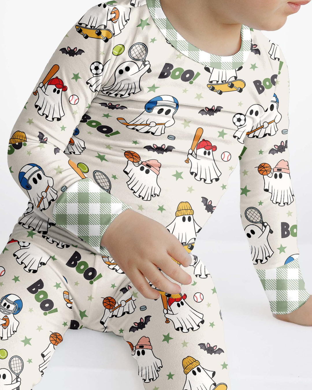 Blooming Boo Crew Bamboo Two Piece Long Sleeve Pajama Set