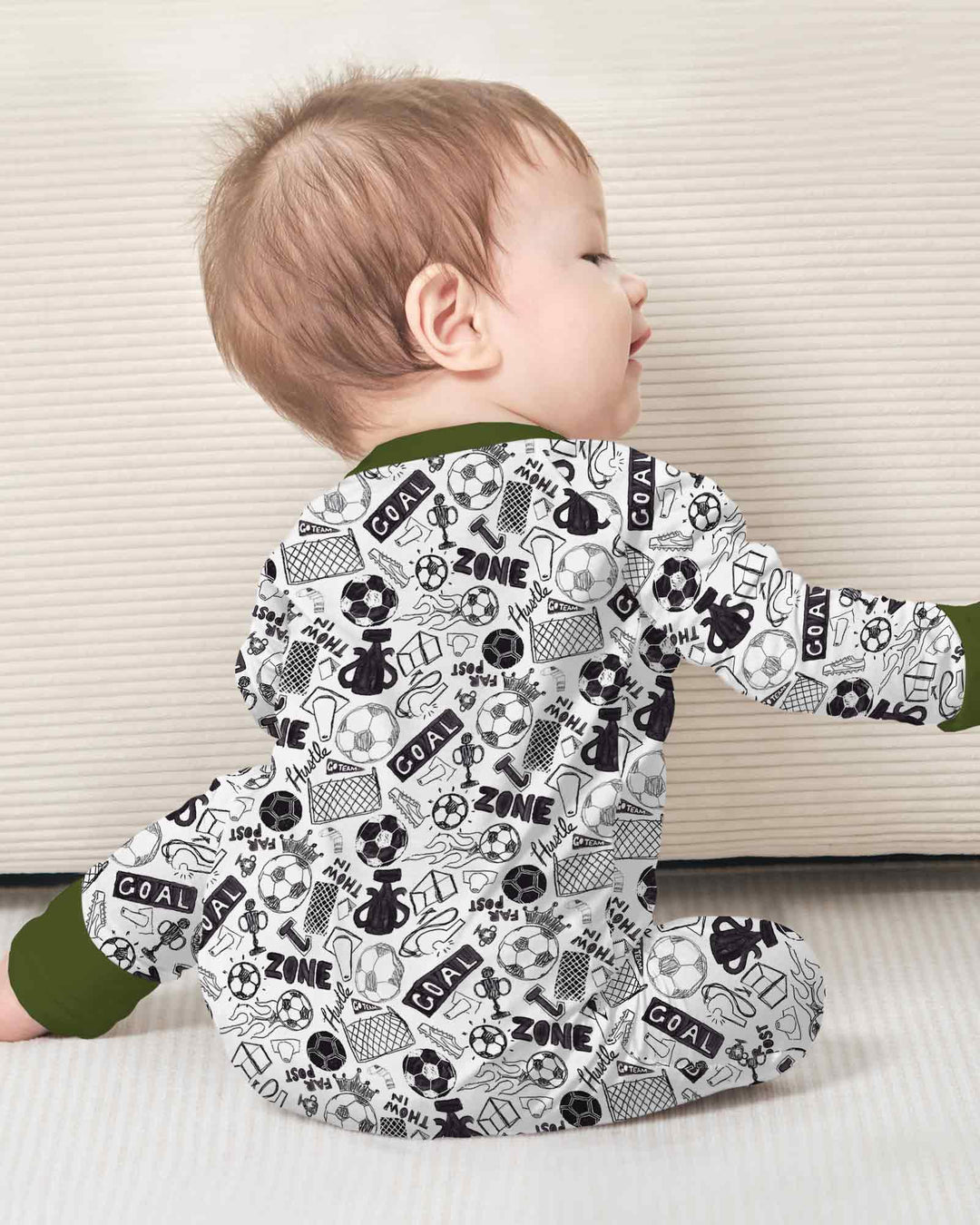 Gerippte Babykleidung mit individuellem Foto - Weich &amp; Skizzenhaft