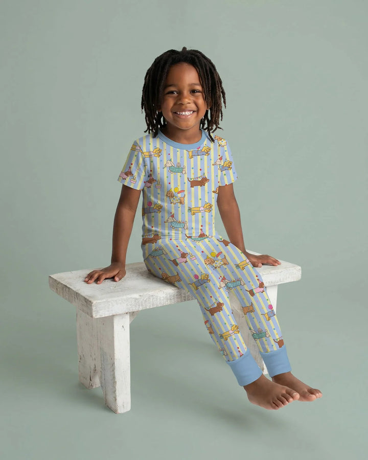 Zweiteiliges, kurzärmliges Pyjama-Set mit Marienkäfern