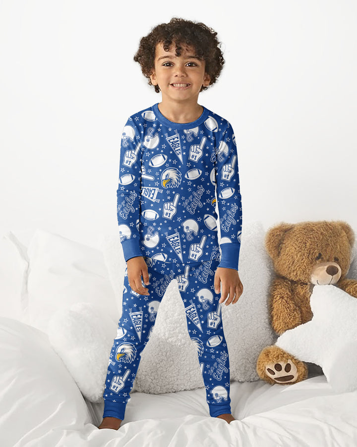 Let's go Eagles Bamboo Two Piece Long Sleeve Pajama Set