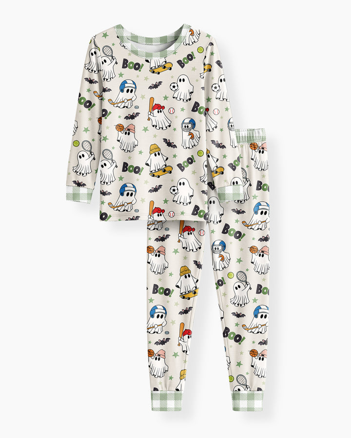 Blooming Boo Crew Bamboo Two Piece Long Sleeve Pajama Set